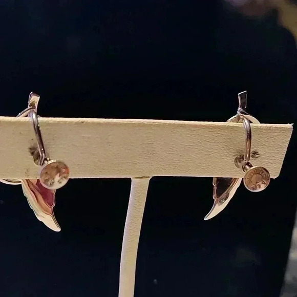 Vintage Sterling Silver Screw Back Earrings - Picture 3 of 5